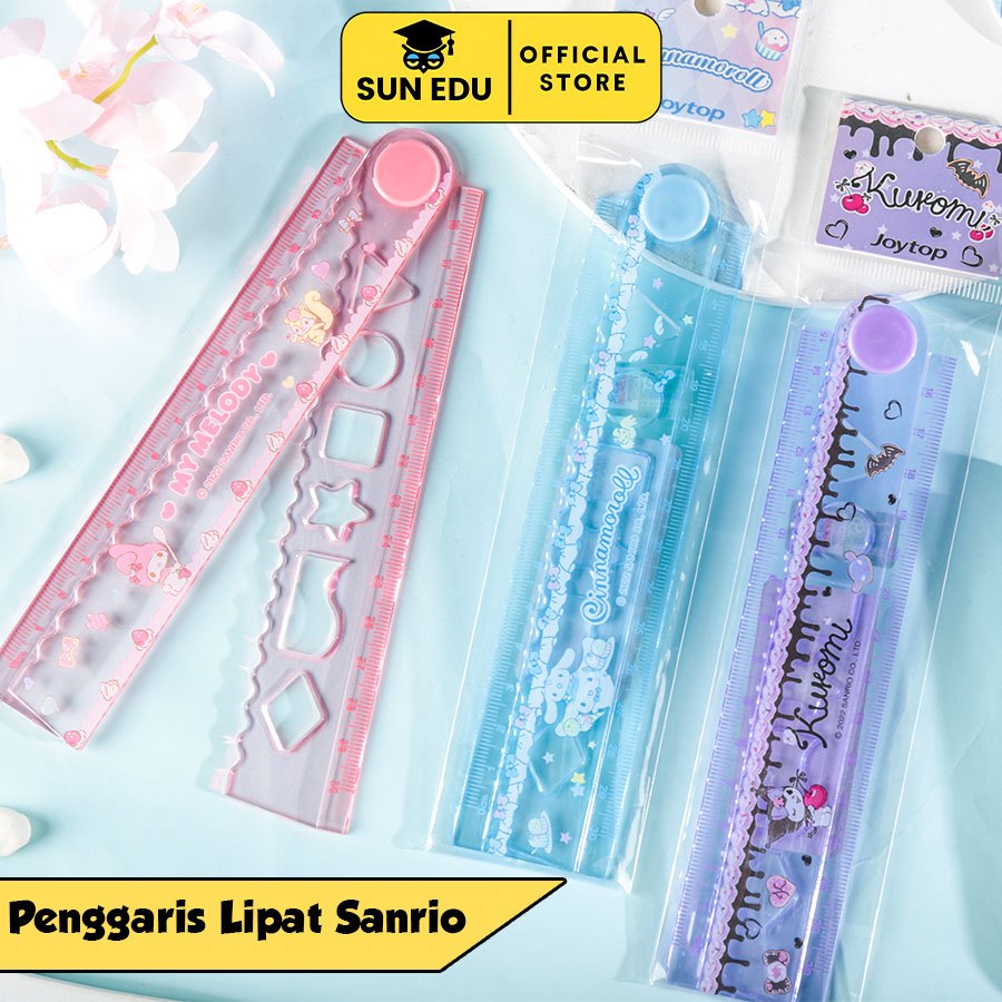 

Penggaris Lipat Mini Sanrio 30cm/ Penggaris Gambar Alat Tulis Anak-anak Siswa/ Kuromi Cinamoroll