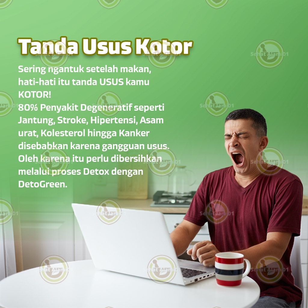 

AKEH Detogreen Teh Herbal Sistem Pencernaan Detox Usus Kotor Teh Organik Teh Diet Celup