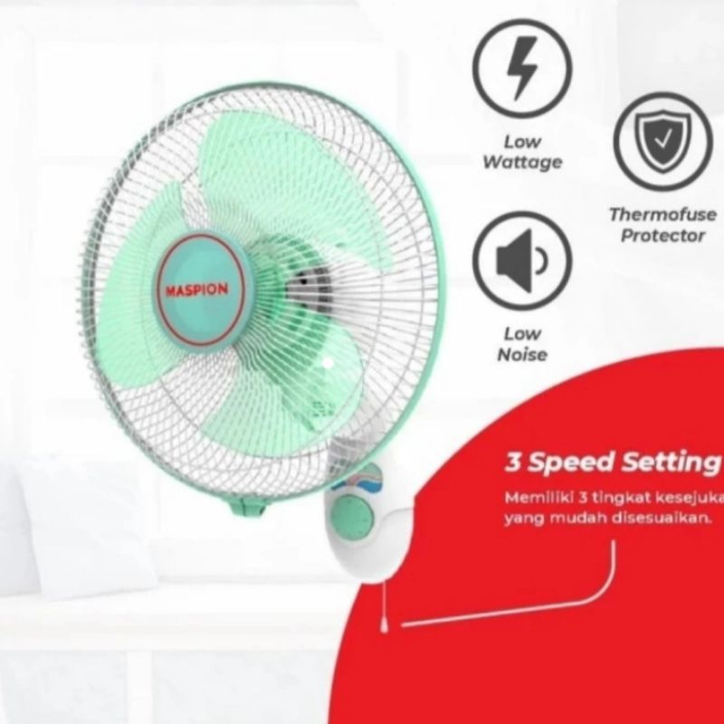 Wall Fan Maspion 31K 12 Inch / Kipas Tembok Maspion / Kipas Dinding maspion