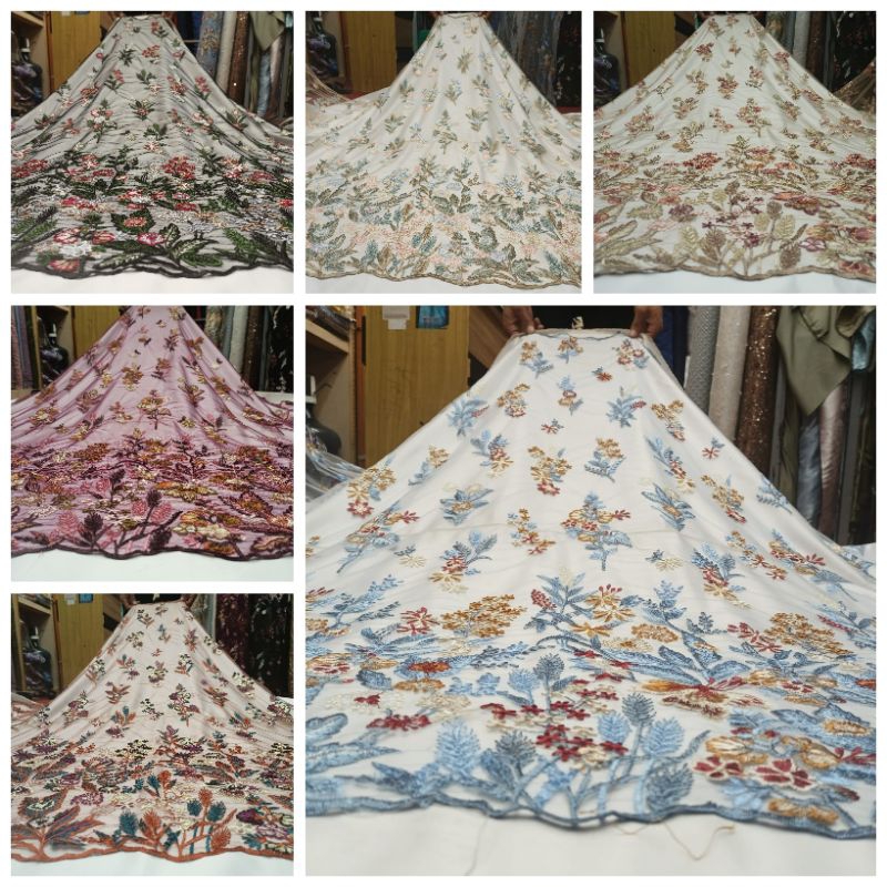 Kain Tille Garden/ Valentine motif terbaru