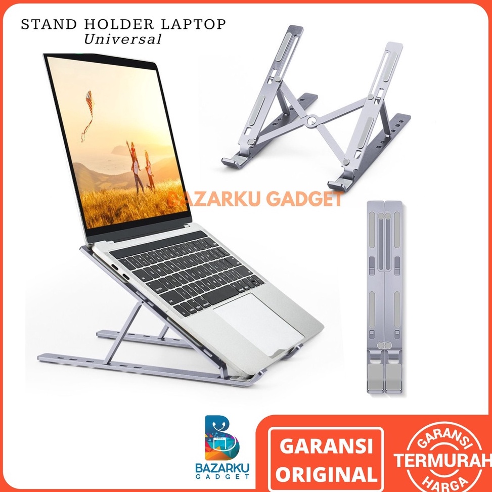 Promo 66 Stand Laptop Aluminium Stand Holder Laptop Stand Holder Ipad Stand Holder Tablet Stand Laptop Portable