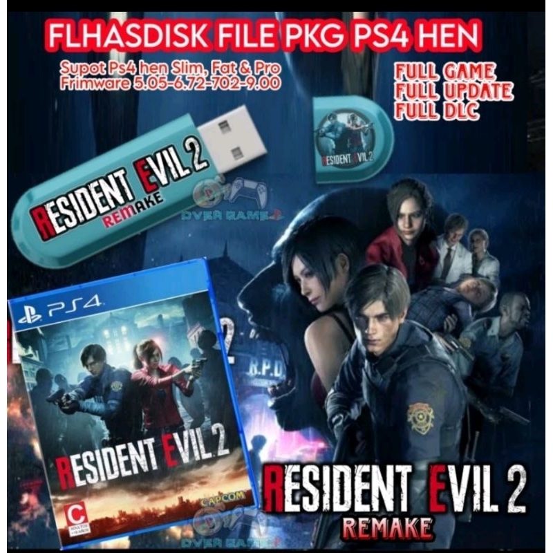 Game PS4 HEN  Resident Evil 2 Remake PKG via Flashdisk