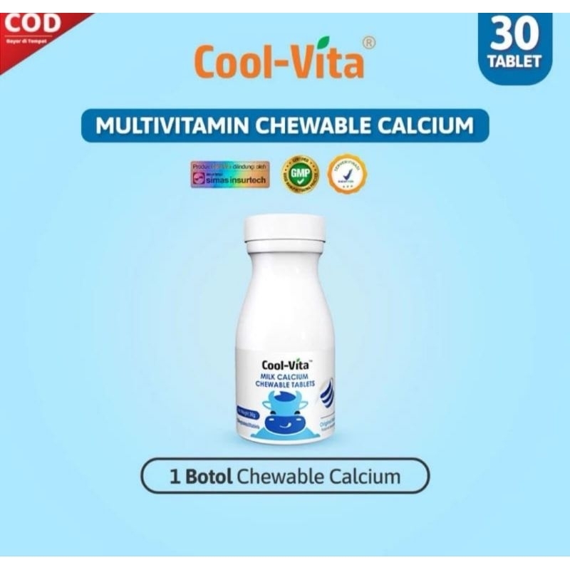 Paket Hemat (COD+ORI 100%)Cool Vita Milk Calcium Vitamin Peninggi Badan BPOM