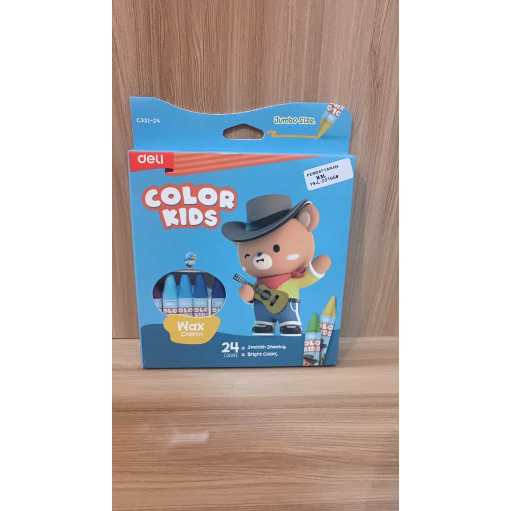 

Deli Wax Crayon Color Kids isi 24 Warna - C221-24