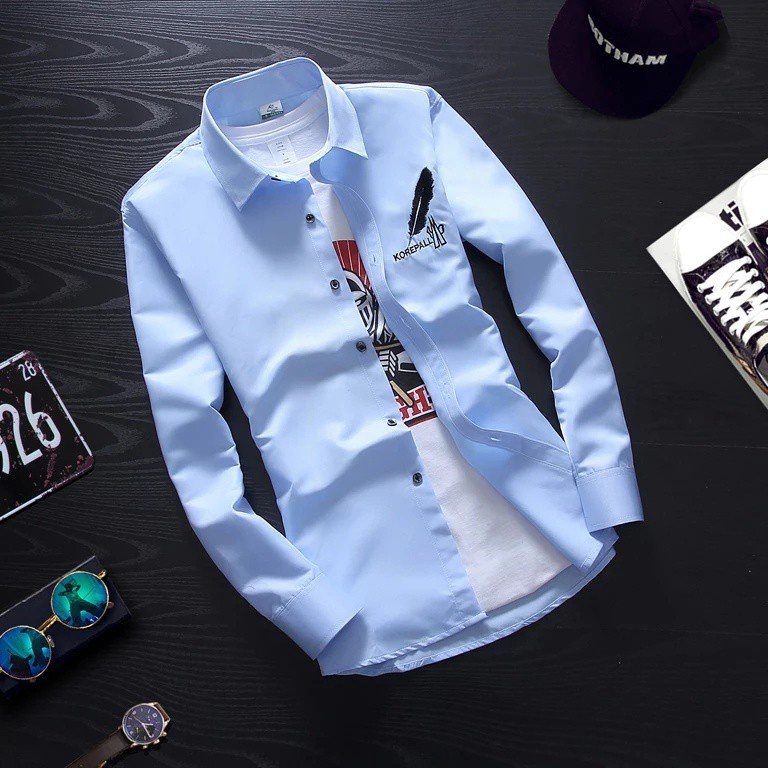 Special Pr animos  kemeja KOREPALL MLXLXXL  kemeja pria lengan panjang  kemeja casual