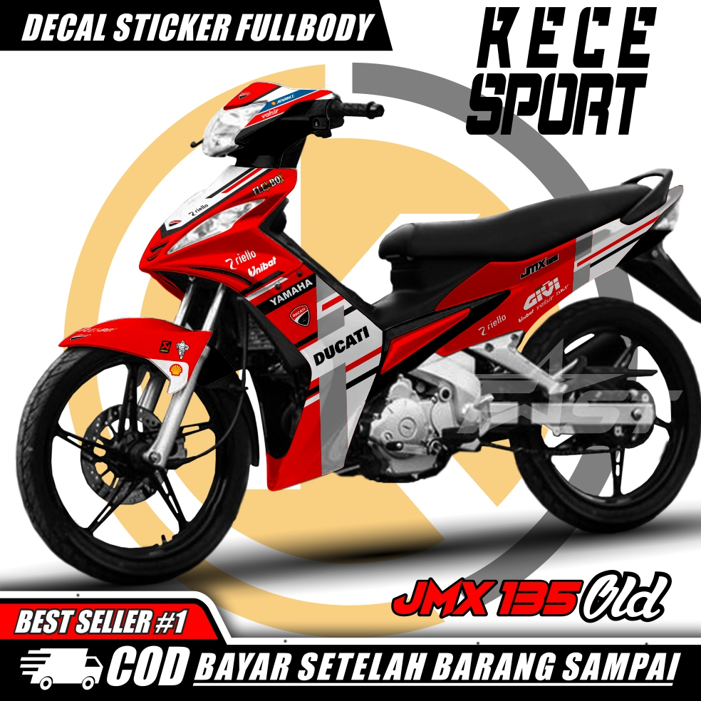Decal Sticker Jupiter MX 135 Old Striping Fullbody Jupiter MX 135 Old Ducati