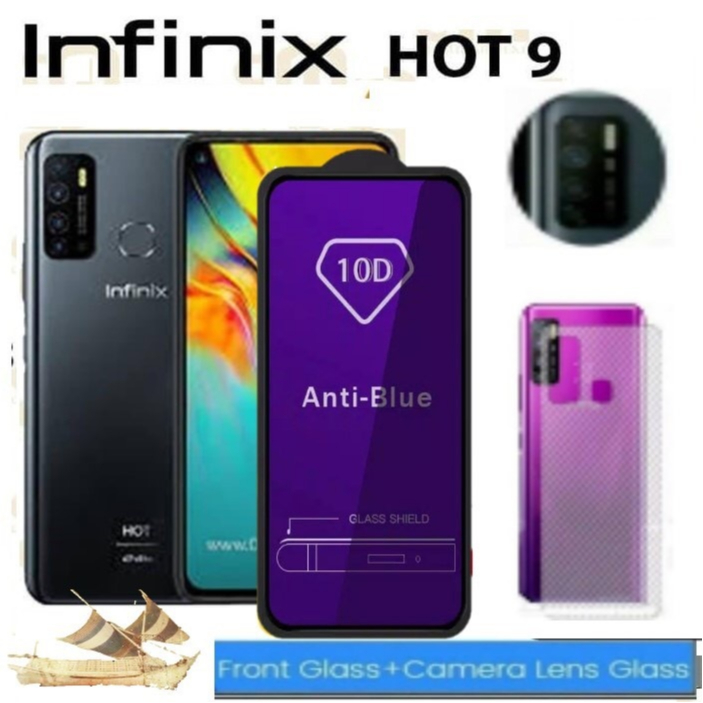Tempered glass Anti Radiasi Infinix Hot 9 Infinix 9 Pro Infinix 9 Play Hot 10 Lite 10 Play 10S 10S N