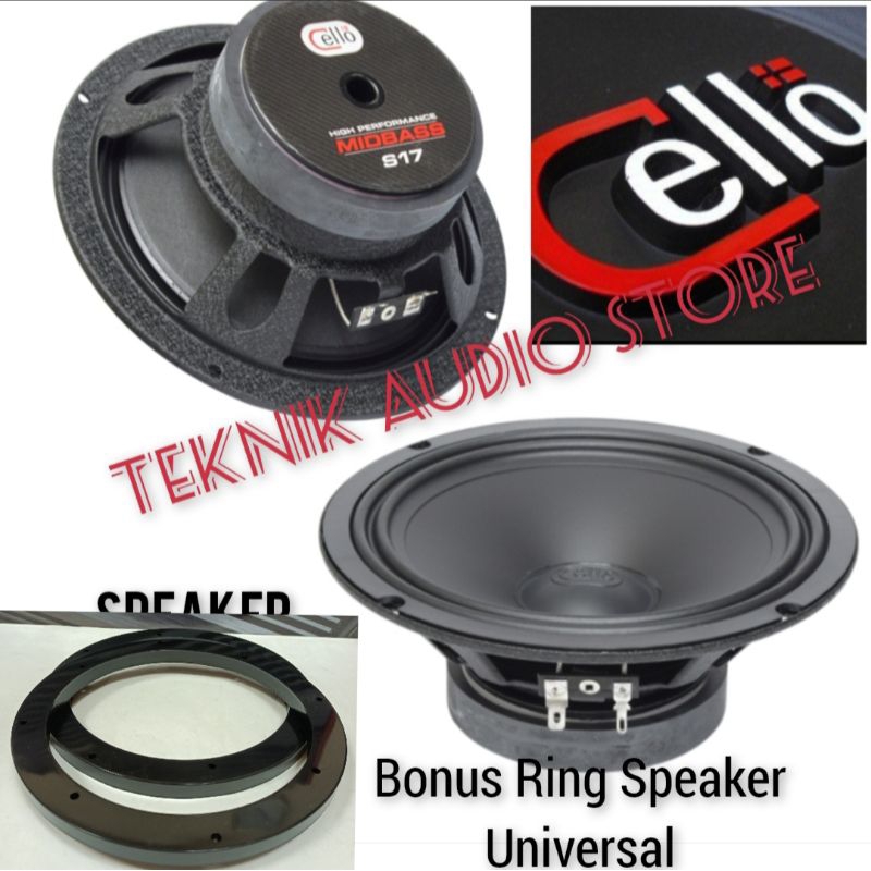 Speaker Midbass 6.5inch Cello S17