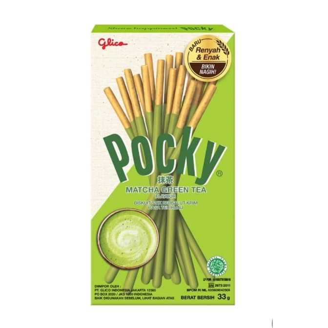 

Glico Pocky Milky Matcha 33g Pocky Stik Milky Matcha 33g Pocky Milky Matcha Biscuit Stick 33 gram