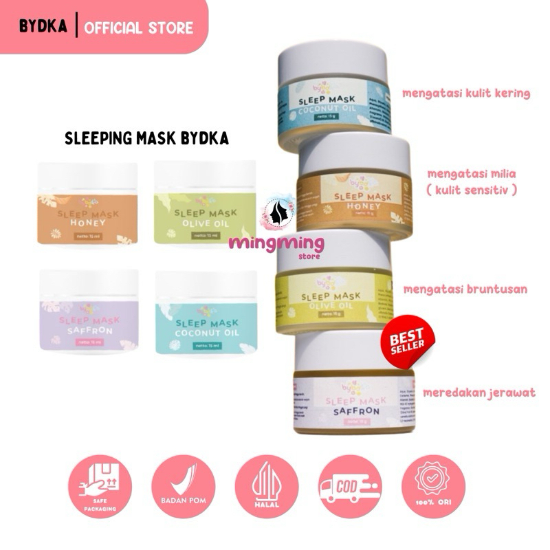 [BYBDKA] SAFFRON SLEEPING MASK BYBDKA.ID SLEEPING MASK VIRAL