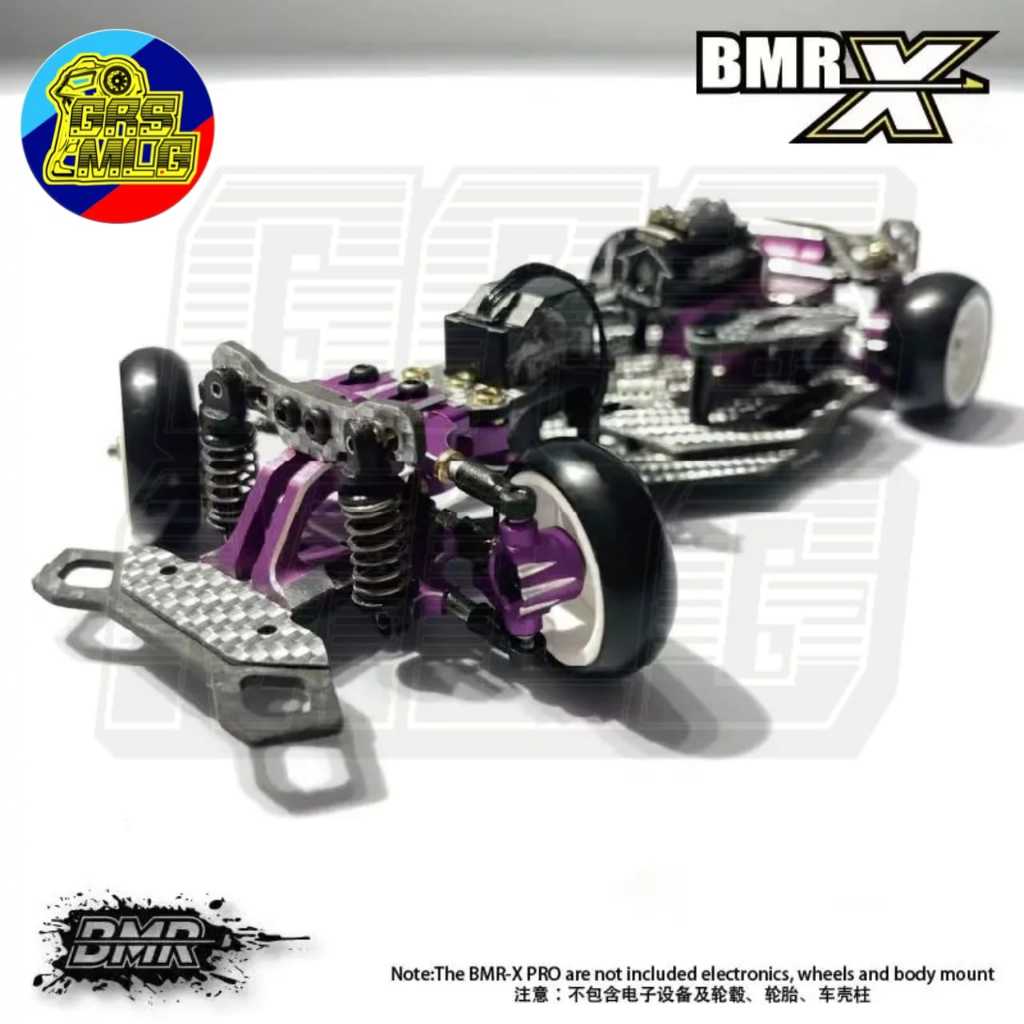 BM Racing 1/24 BMR-X PRO RWD Drift Chassis Kit Purple Editio