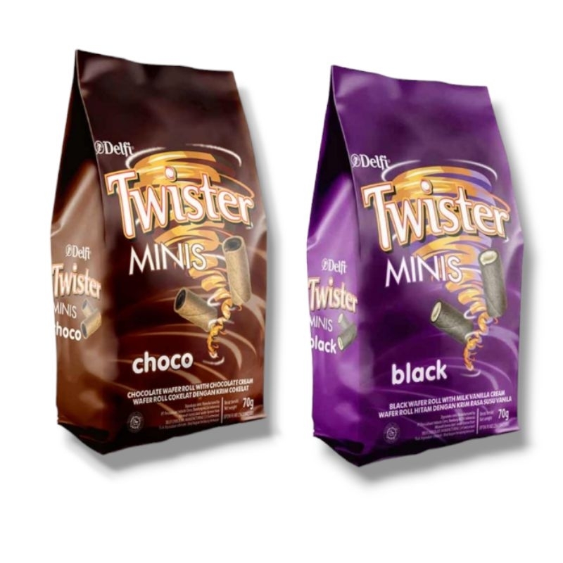 

Twister Minis Choco Cream & Black Vanilla70G