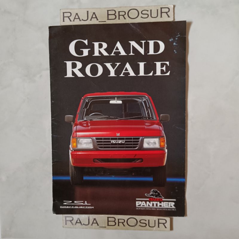 Poster brosur katalog leaflet Isuzu Panther Grand Royale
