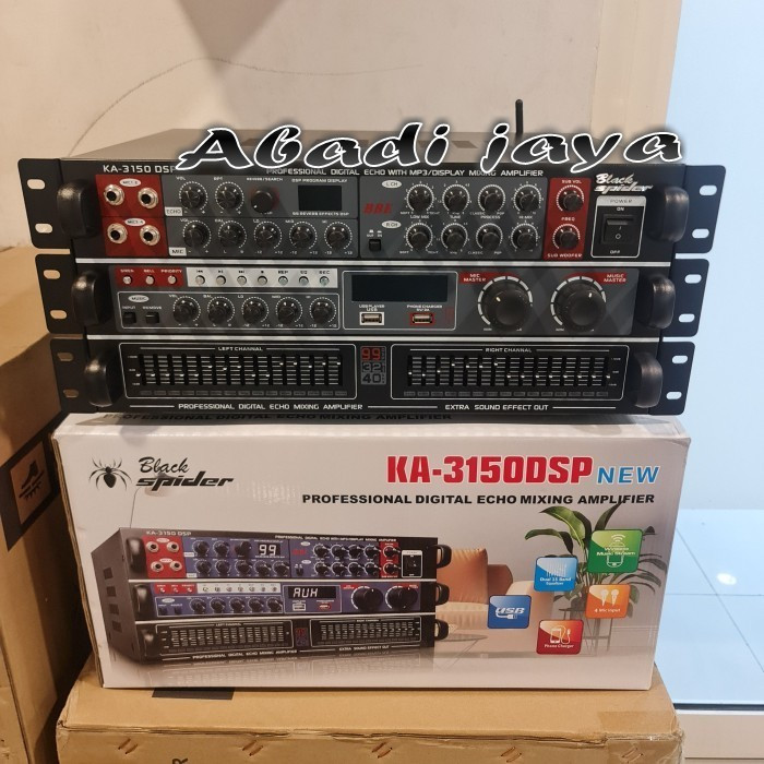 AMPLIFIER KARAOKE BLACKSPIDER KA 3150 DSP AMPLI BLACK SPIDER KA3150DSP