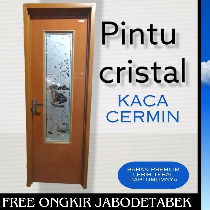 Pintu Kamar Mandi / Pintu Kamar Tidur Bahan PVC Tebal - Pintu Cristal