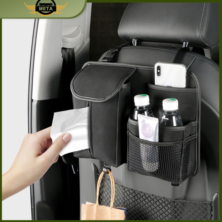 SPECIAL PRICE Meta Tas Barang Mobil Belakang Jok Kulit Kotak  Mobil Gantung Multifungsi Tas Organize