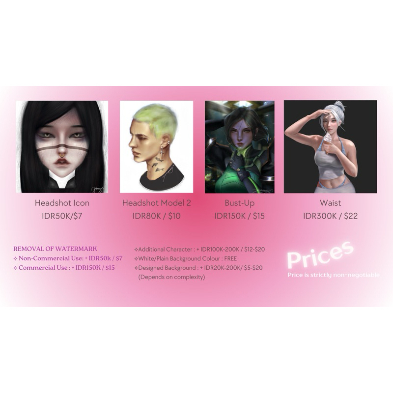 

[Pre-order] Digital Art Comissions Realism Artstyle Khusus Fiction Character