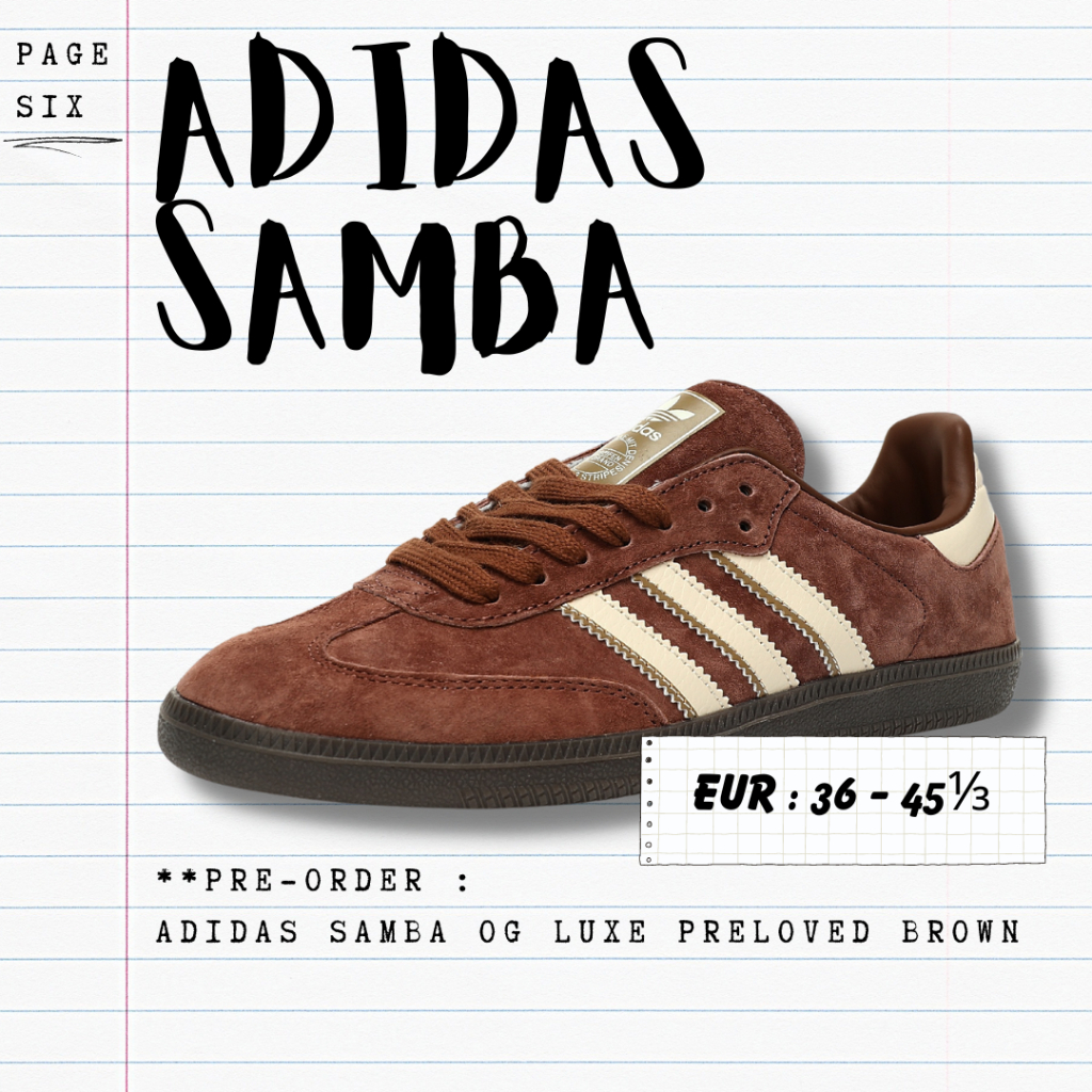 Adidas Samba OG Luxe Preloved Brown BNIB ORIGINAL MATERIAL