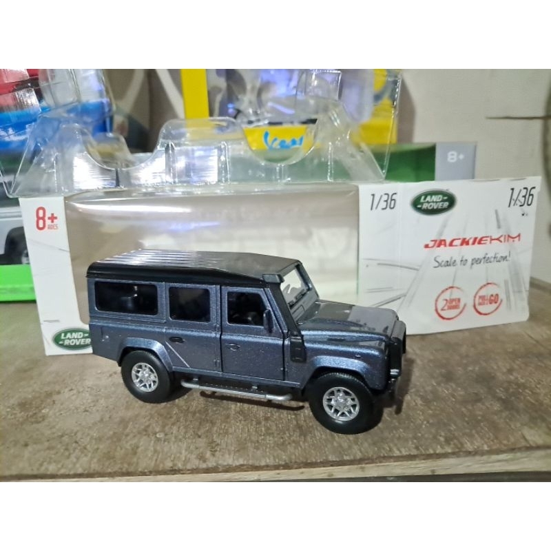 Diecast land Rover defender jackiekim classic miniatur car mobil jeep koleksi 1:36 cocok dijadikan p
