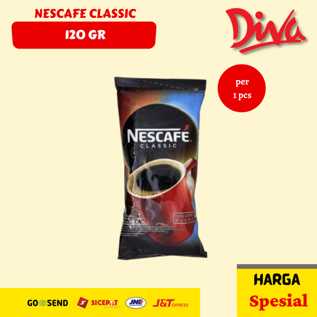 

Nescafe Classic 120gr - Nescafe Bubuk Kopi