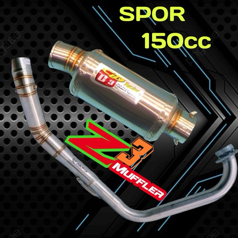 knalpot racing CLD C3 oval vixion R15 Gsx150r xabre fu supra gtr sonic cb150 Cbr150 tiger dll