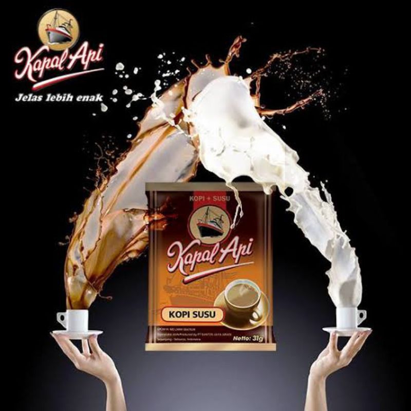 

Kapal Api Kopi Susu Sachet 31 Gram x 10 pcs (1 renceng)