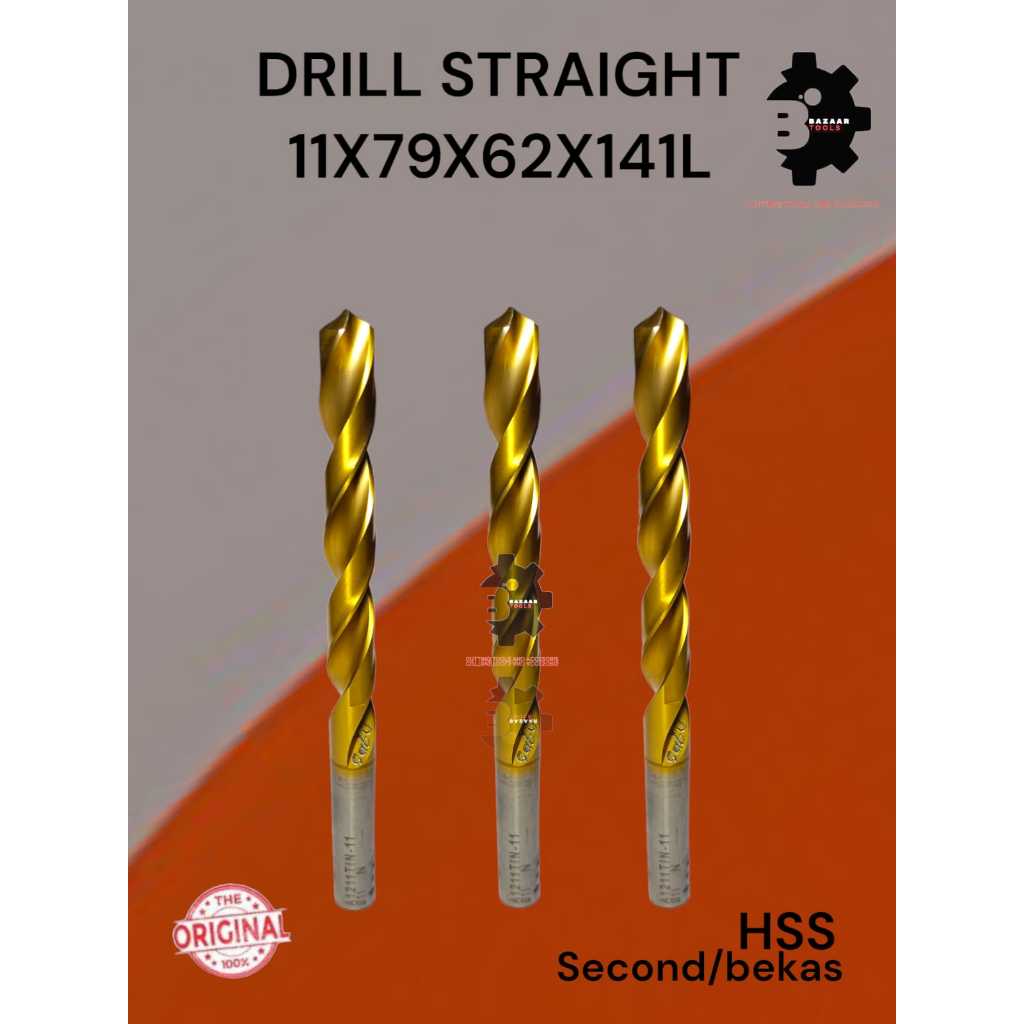 DRILL STRAIGHT 11X79X62X141L Merk WALTER - Second Hand / Bekas - Drill Straight Diameter 11mm - Pisa