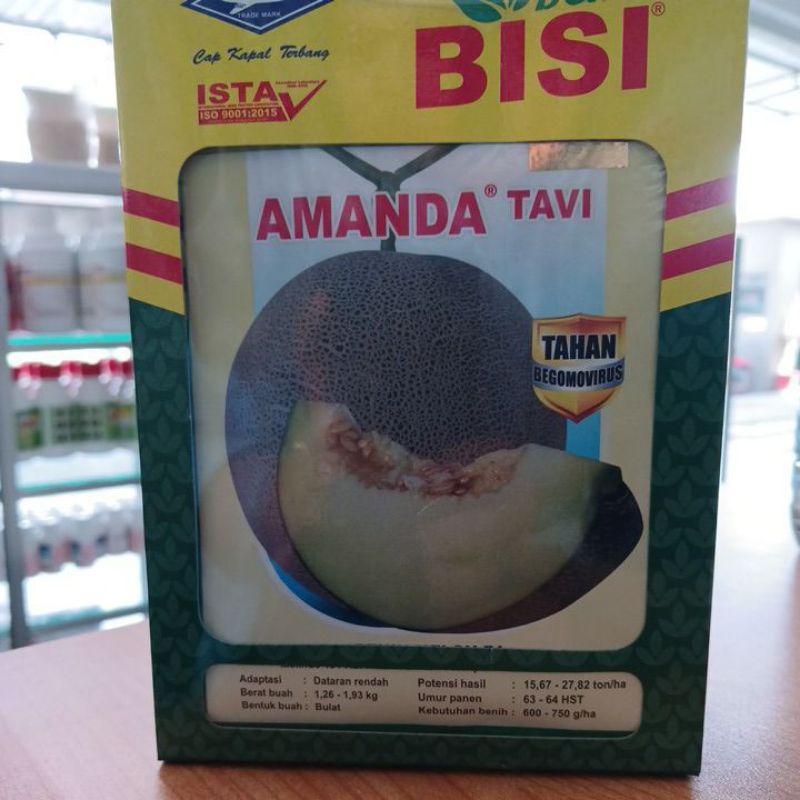 Benih Melon AMANDA TAVI ASLI Cap Kapal Terbang