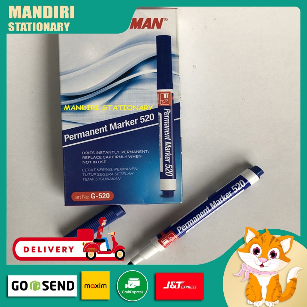 

Snowman Spidol Permanen Permanent Marker Fine Tip G-520 H