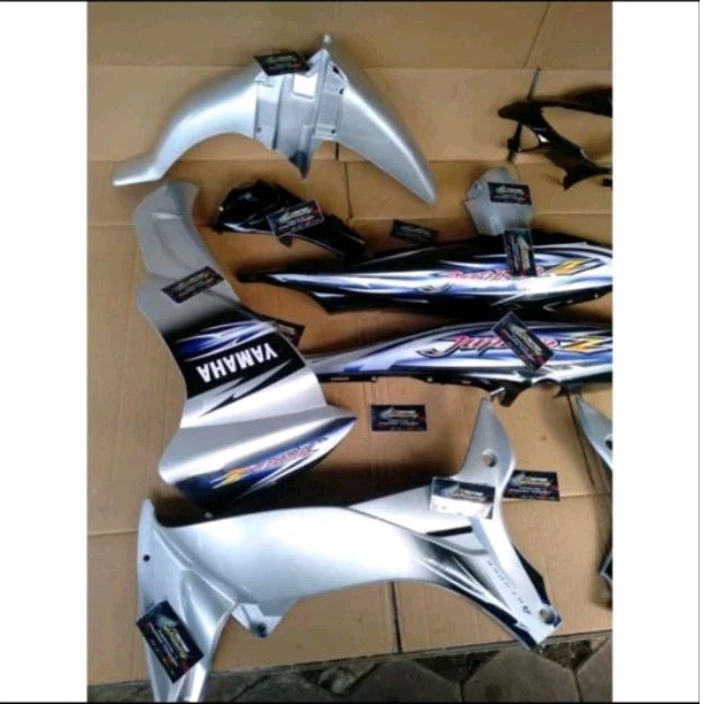 FULL BODY HALUS YAMAHA JUPITER Z NEW JUPITER Z BURHAN SILVER HITAM
