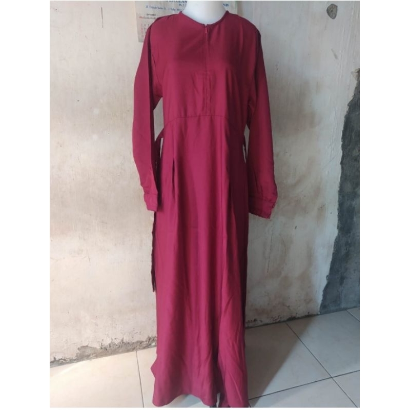 (Preloved) Gamis Warna Maroon