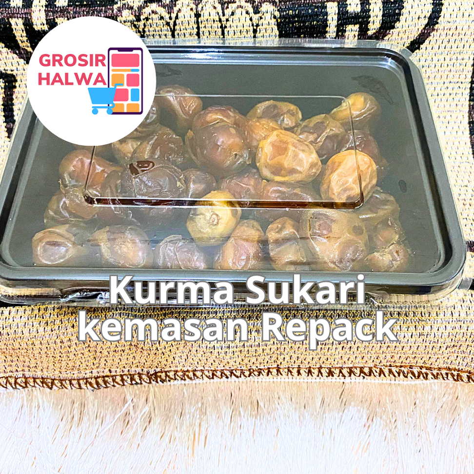 

Kurma Sukari kemasan ekonomis thinwall 250gr | 350gr