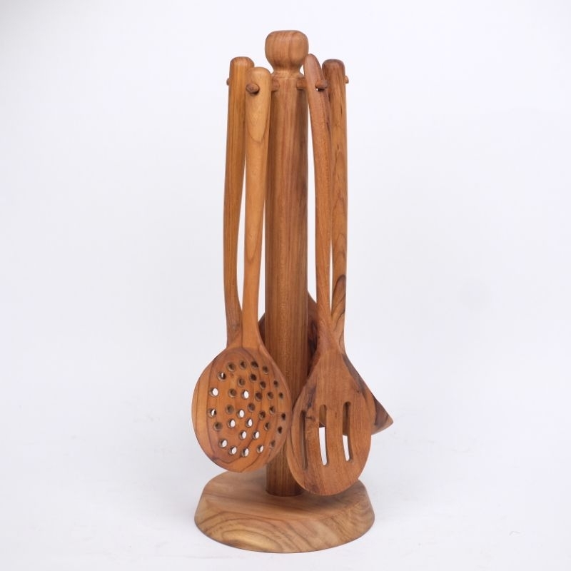 SET SPATULA KAYU model gantungan