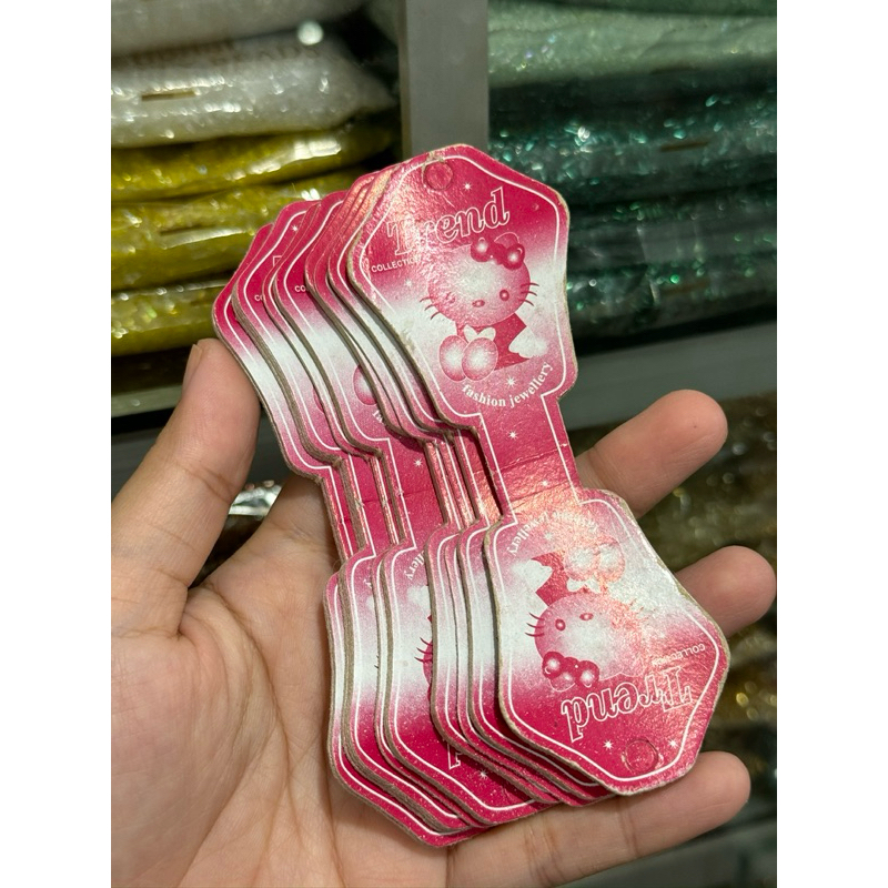 

100 Lembar Kertas Label Aksesoris / Kertas Label Kalung Gelang