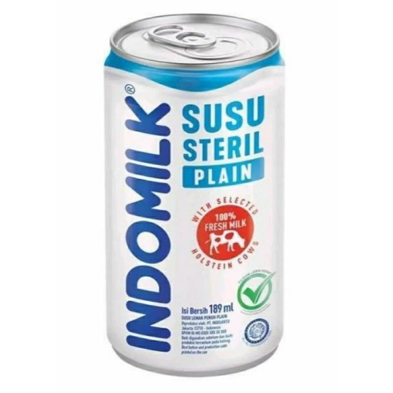 

Susu Steril Indomilk plain 189ml