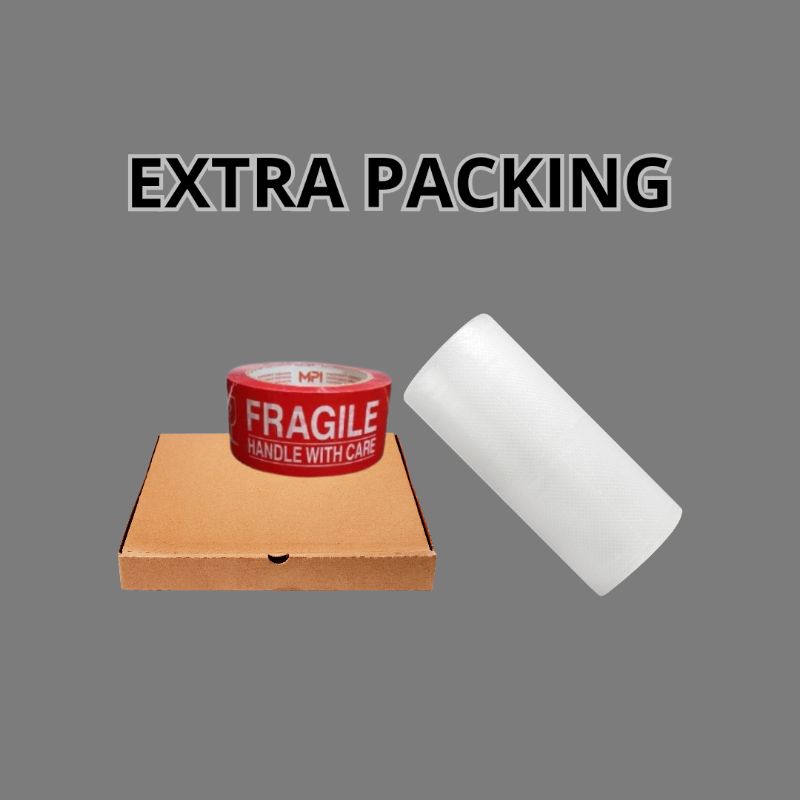 

Extra packing dus + bubble warp
