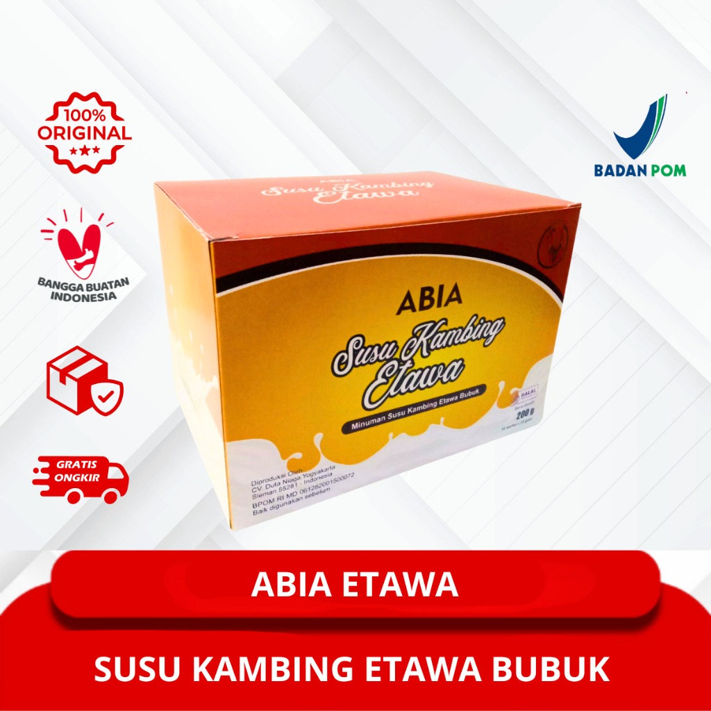 

Abia Susu Kambing Kambing Etawa Original Less Sugar 200 Gr Original sachet