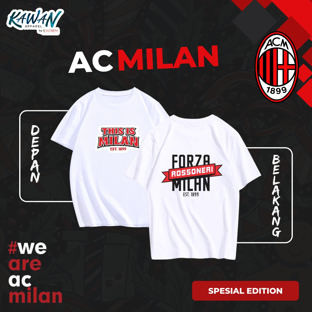 Kaos AC Milan/Kaos Sepak Bola/AC Milan/Forza Milan