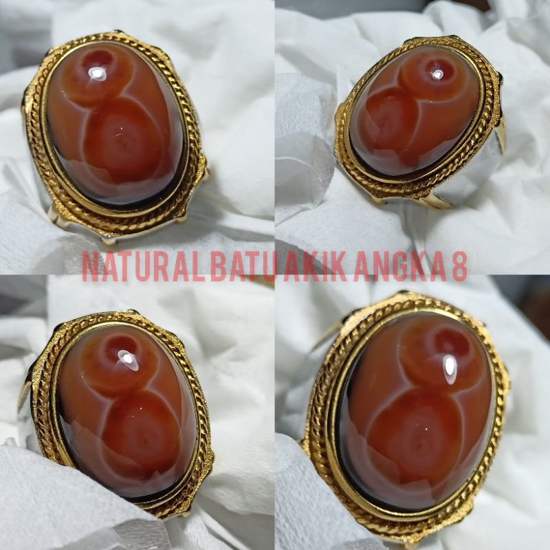 NATURAL BATU AKIK ANGKA 8 100% BATU ALAM ASLI