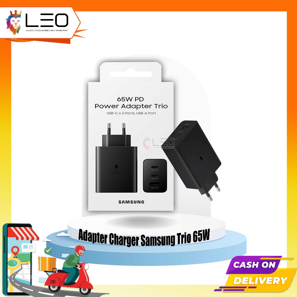 Adapter Charger Samsung Trio 65W