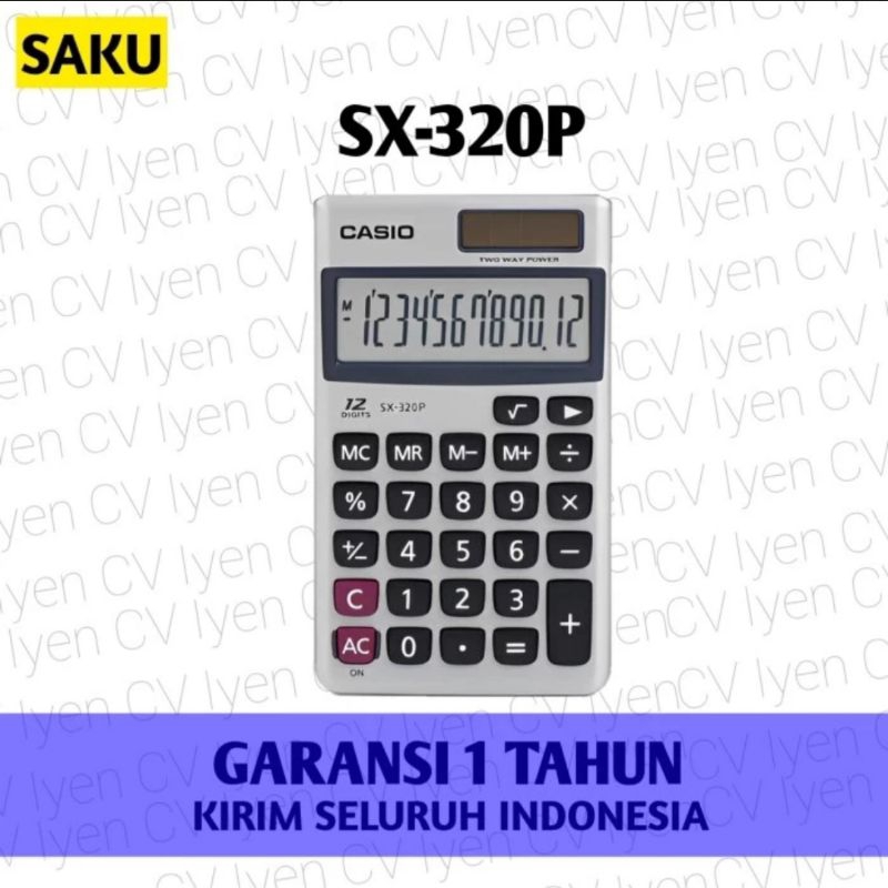 

Kalkulator Casio SX 320P / Kalkulator Kecil / Kalkulator Murah