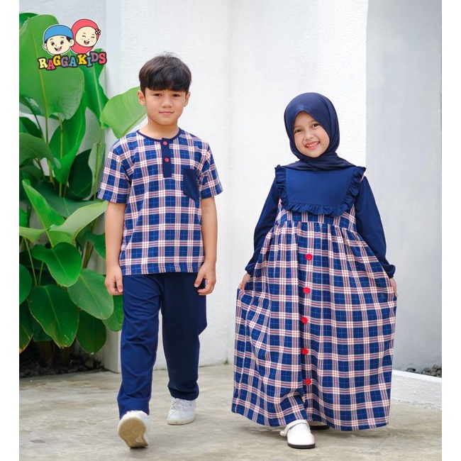 KODE D48W Gamis Anak RAGGAKIDS Rg59  Baju Muslim Anak  Gamis Couple Anak