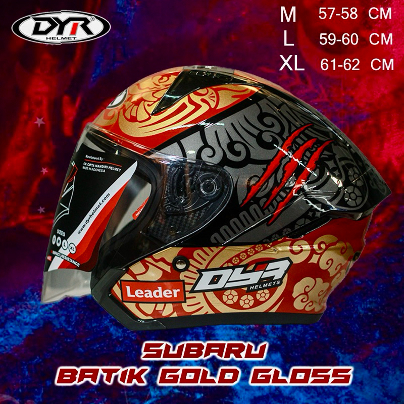 DYR SUBARU BATIK PAKET GANTI VISOR SILVER/BLUE