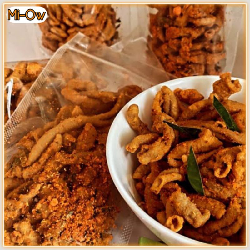

Keripik Usus Pedas 250 gram - Usus Crispy Pedas Daun Jeruk