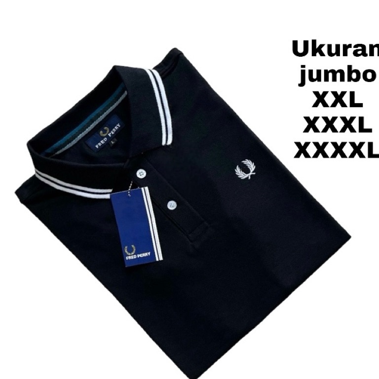 ready Baju kaos kerah pria dewasa jumbo XXL XXXL 4XL  kaos kerah pria dewasa  atasan pria jumbo limi
