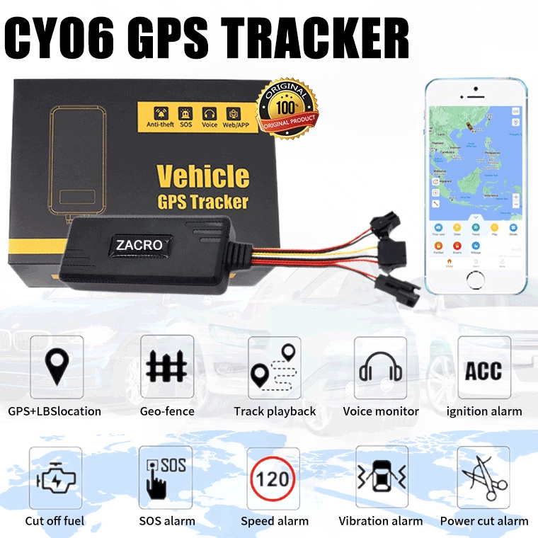 TERBAIK GPS TRACKER CY6 ORIGINALGPS MOBIL DAN MOTOR