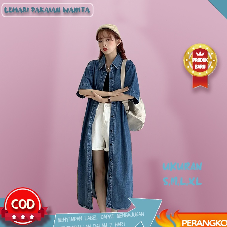 Special Pr Dress Denim Dress Korean Style Dress Jeans Wanita Dress Jeans Dress Denim Midi Dress Jean