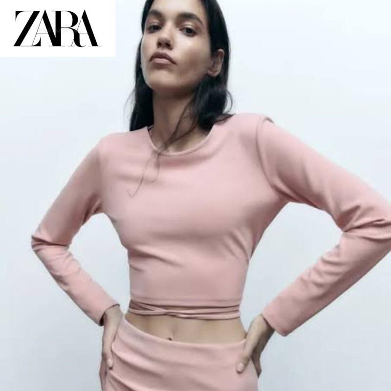 |ZARA|TOP PINK ATASAN WANITA ORIGINAL NEW