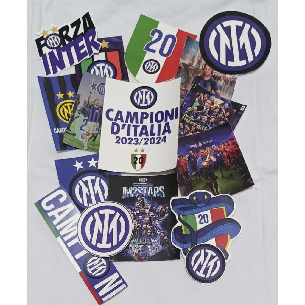 

Stiker Vinil Full Colour Inter Milan Scudetto Serie A Campioni Italia 2023 2024