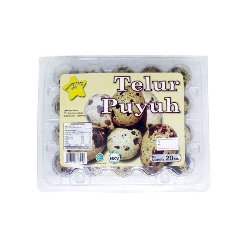 

telur puyuh premium isi 20pcs